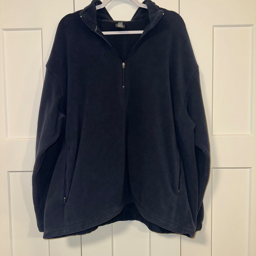 Nike Golf Therma-Fit‎ Fleece Quarter Zip Pullover Navy Blue XL Warm Soft pockets